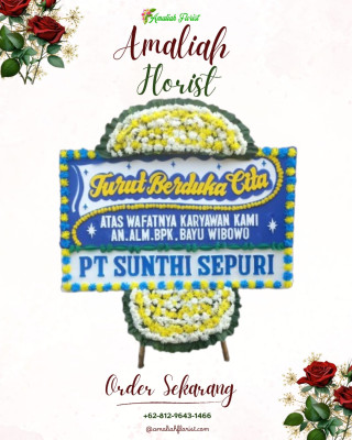Papan Bunga Duka di Tanjung Balai Kota Ii