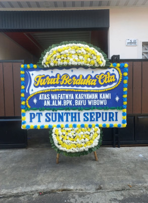Papan Bunga Duka di Tanjung Balai Kota Ii