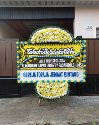Papan Bunga Duka di Tanjung Balai Kota Ii