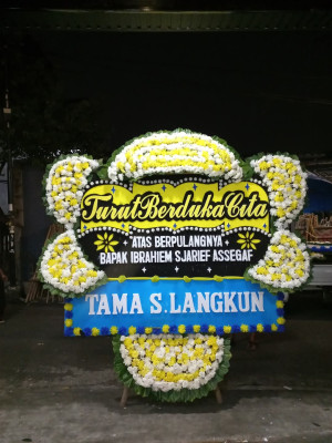 Papan Bunga Duka di Tanjung Balai Kota Ii